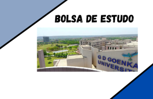 Bolsas de Estudo parciais -India/Gd-Goenka 2024